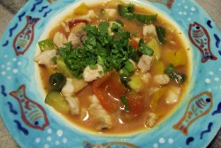 Рибена супа със зеленчуци