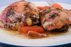 Пиле с моркови